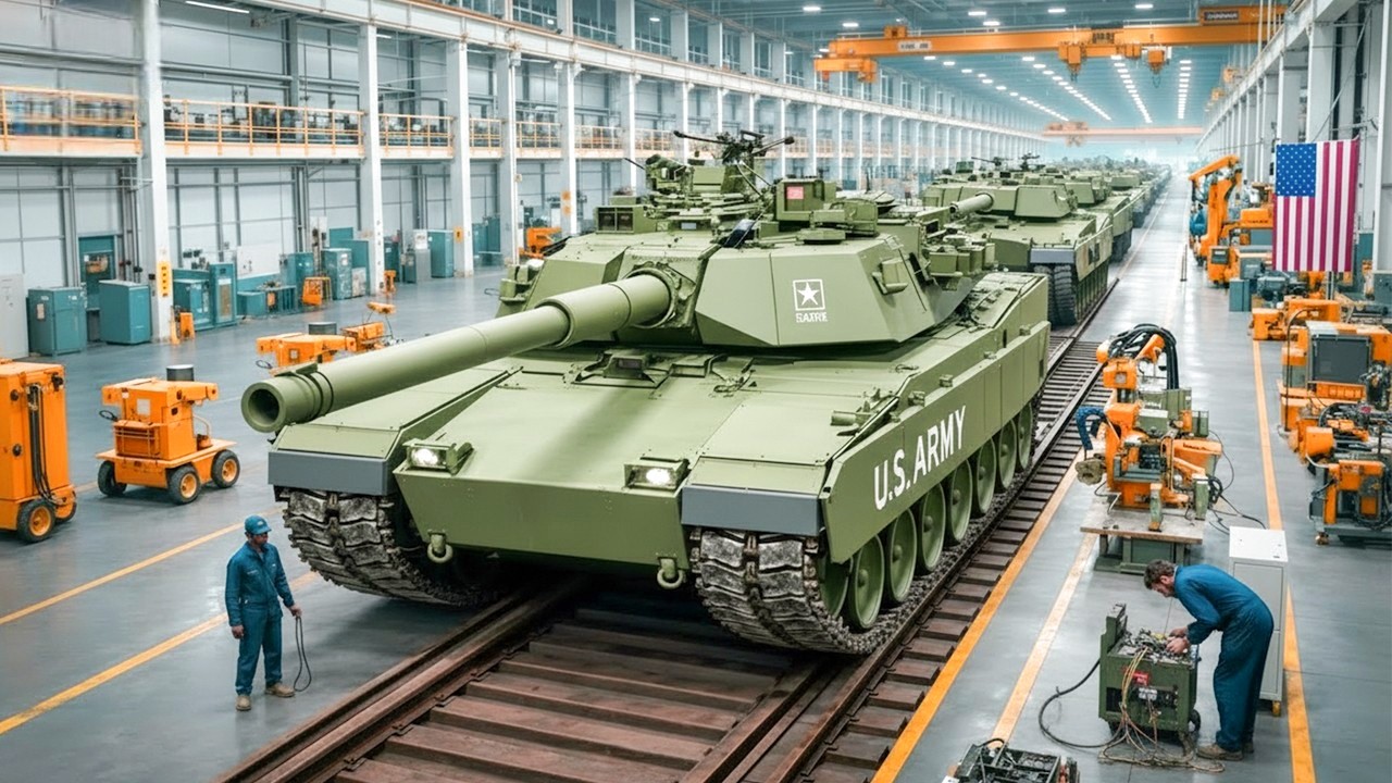 Como é feito: TANQUES DE BATALHA de 12 MILHÕES DE DÓLARES - Do Aço Bruto à Máquina de Guerra