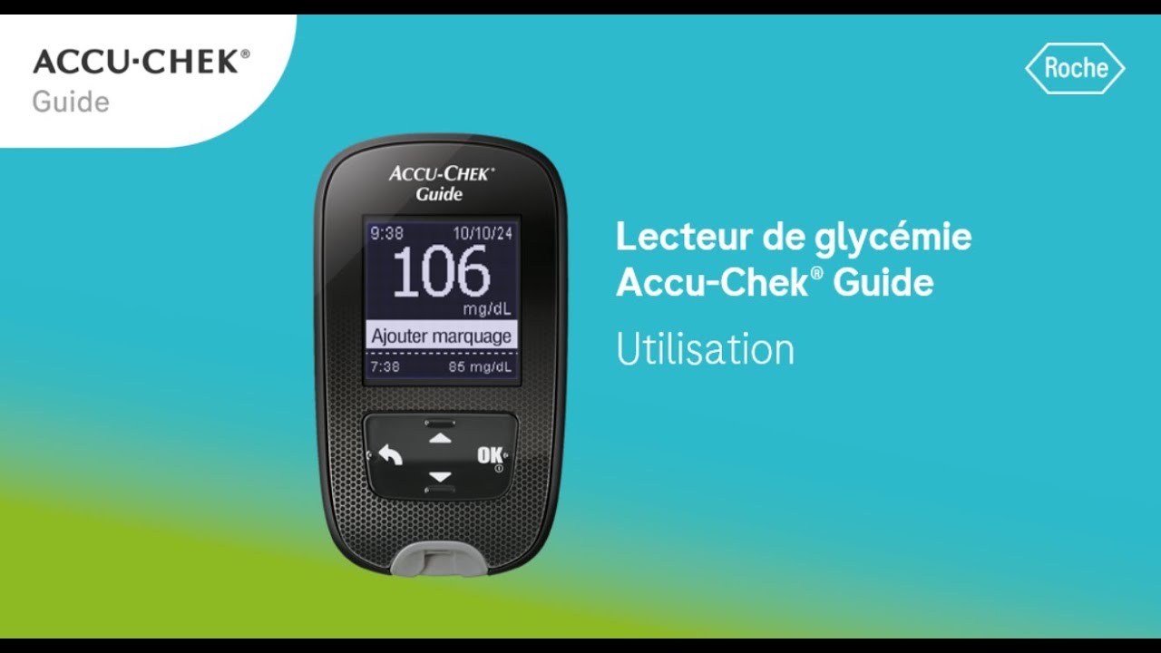 Comment utiliser le lecteur de glycémie Accu-Chek Guide ?