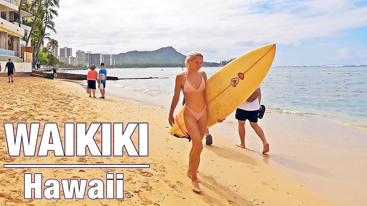 WALKING HAWAII | Fort DeRussy Beachwalk in Waikiki