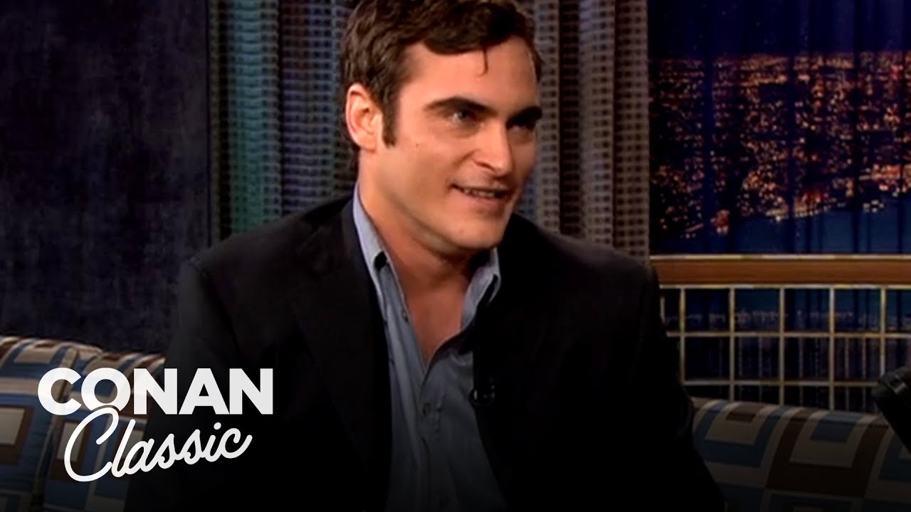 Joaquin Phoenix’s Terrifying Experience On The Autobahn | Late Night with Conan O’Brien