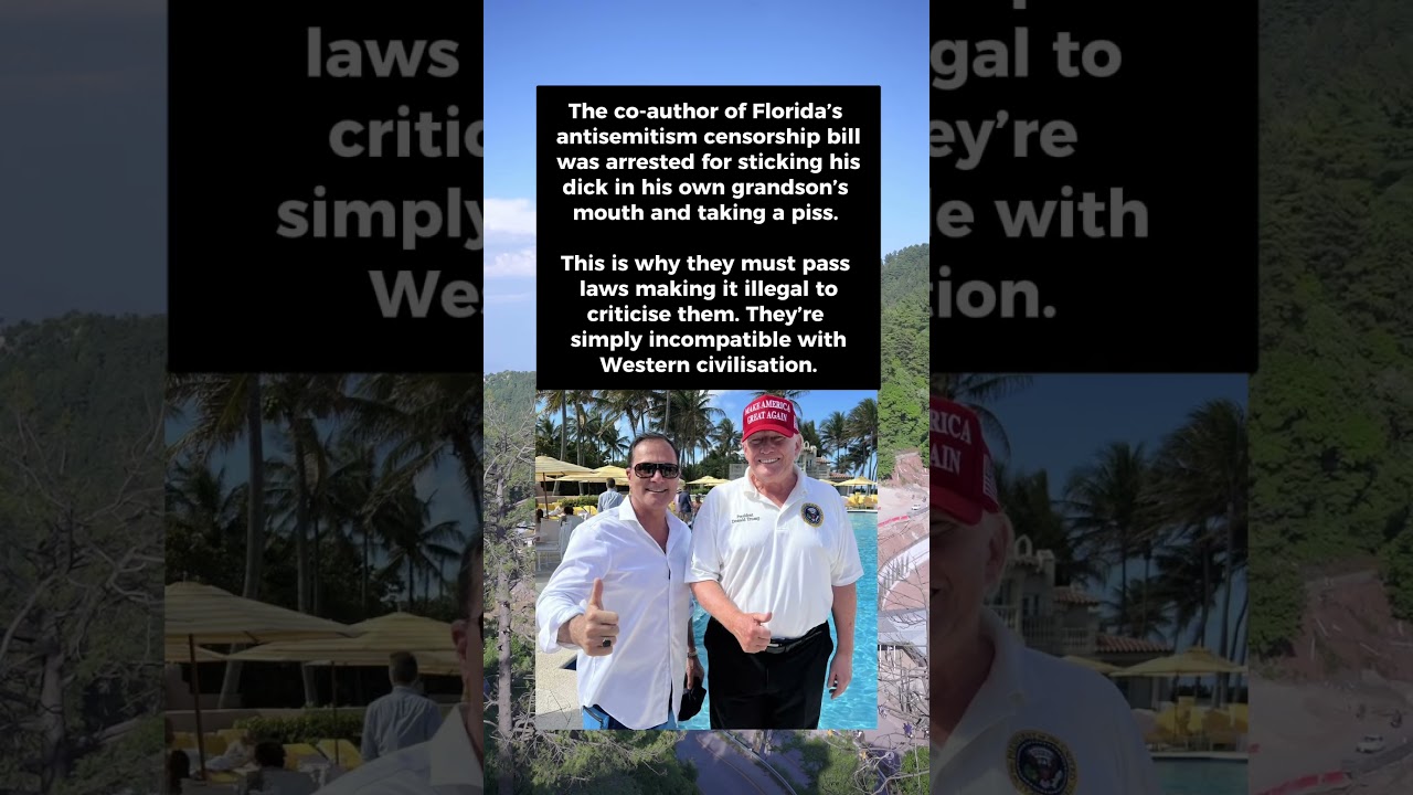 This disgusting POS is a Ron DeSantis appointee and Trump&rsquo;s buddy.The GOP is the Gang of Pedophiles.