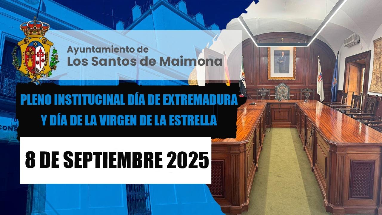 Pleno Institucional. Día de Extremadura y de la Virgen de la Estrella
