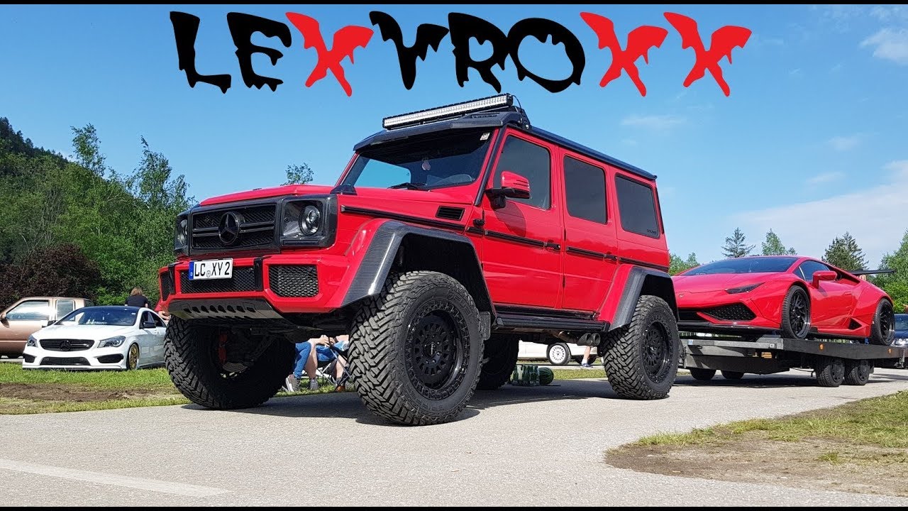 LEXY ROXX LIBERTY WALK LAMBORGHINI & G500 4×4² WÖRTHERSEE TOUR 2018 Arriving in style
