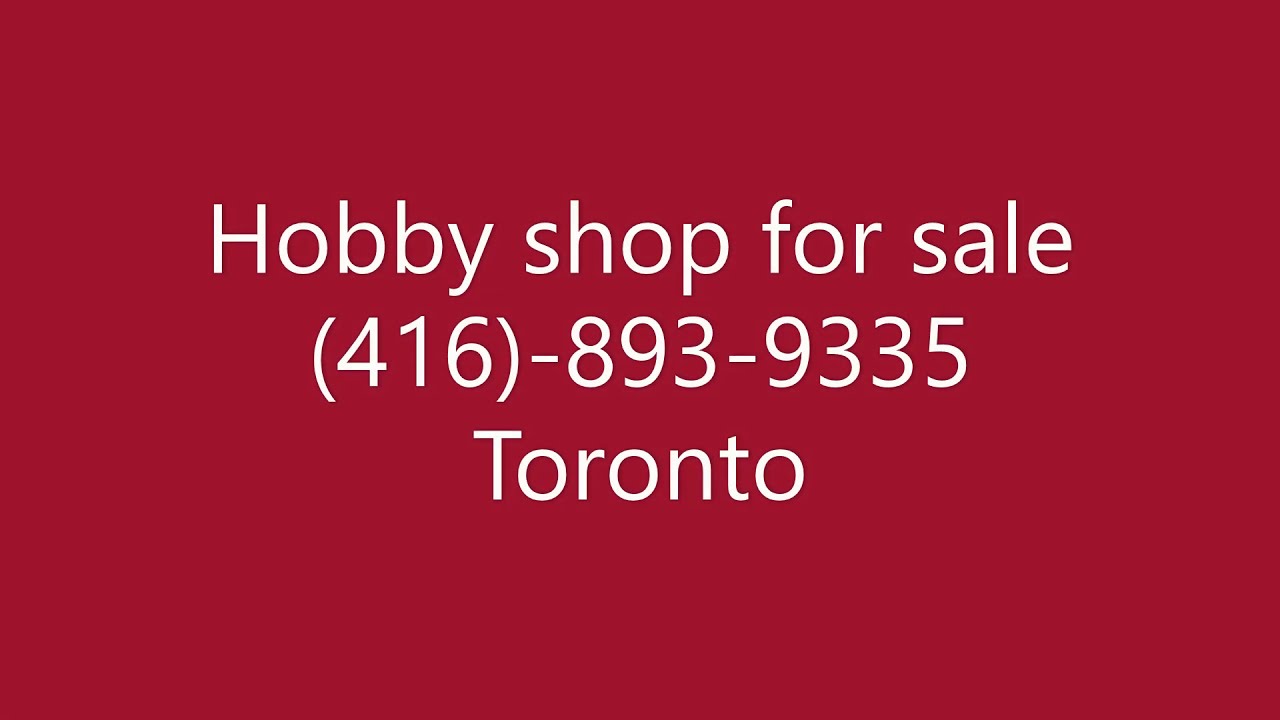 Toronto hobby machine shop for sale