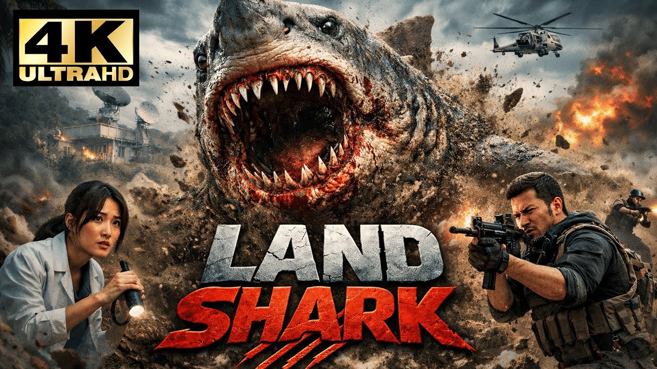 [Monster Film] Land Shark 陆行鲨 | Terror on the Island, no one is safe 🦈 | Chinese Movie 4K