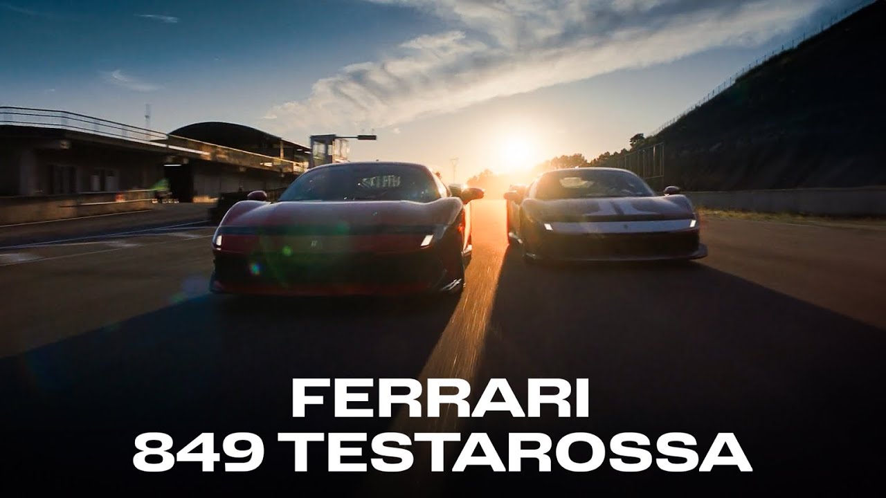 Feel the drive of the Ferrari 849 Testarossa and its Assetto Fiorano