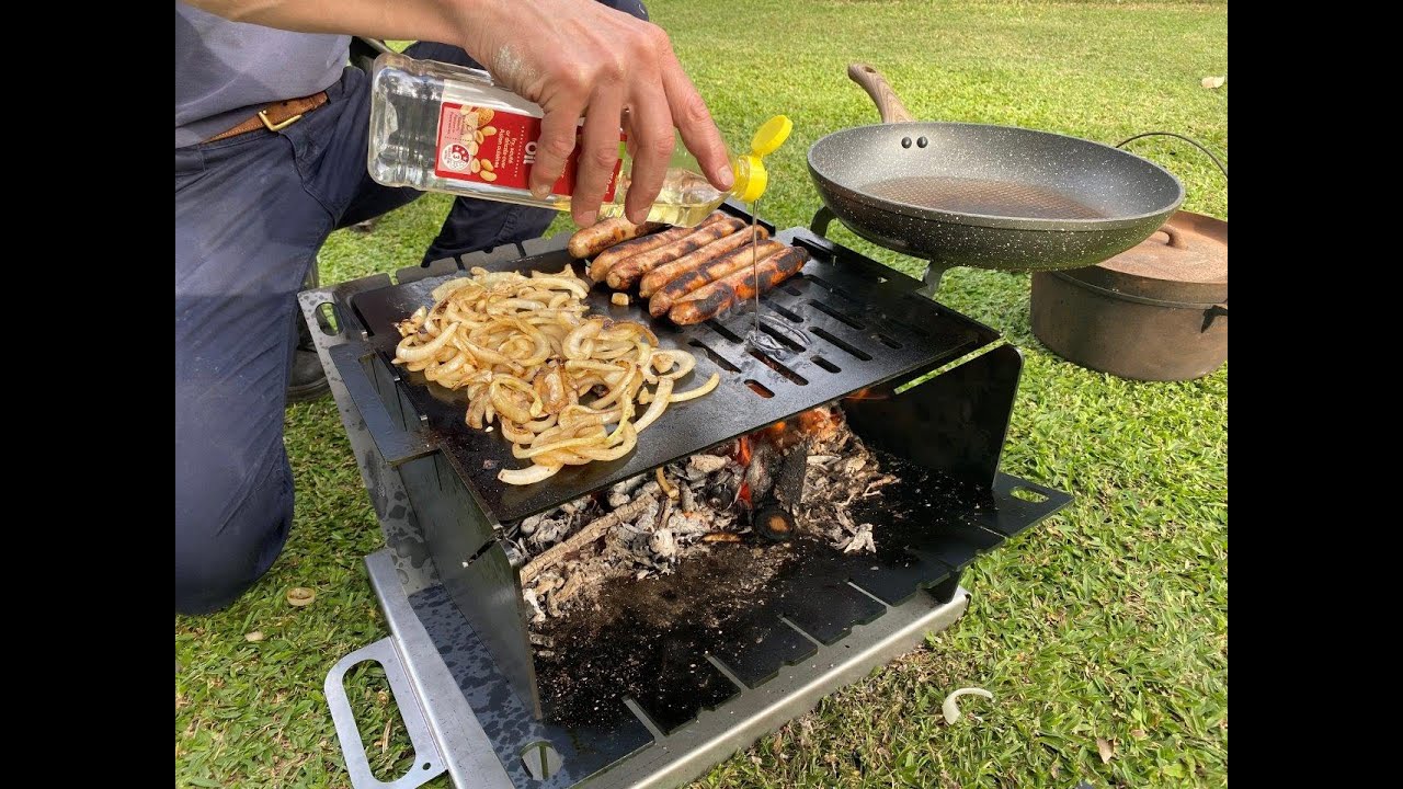 Unpacking and Set Up of Latest Design Flat Pack Fire Pit and BBQ Grill