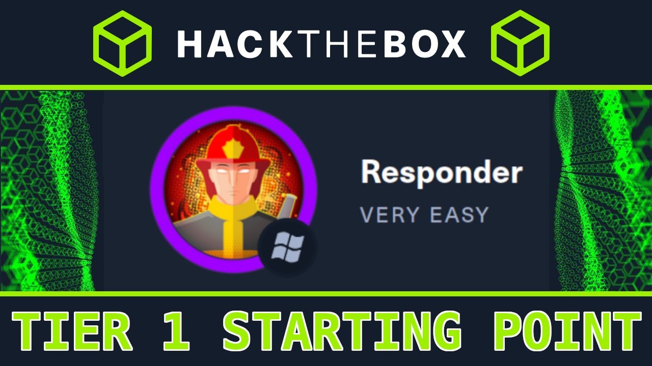 Уровень 1: Респондер — Начальная точка HackTheBox — Полное прохождение
