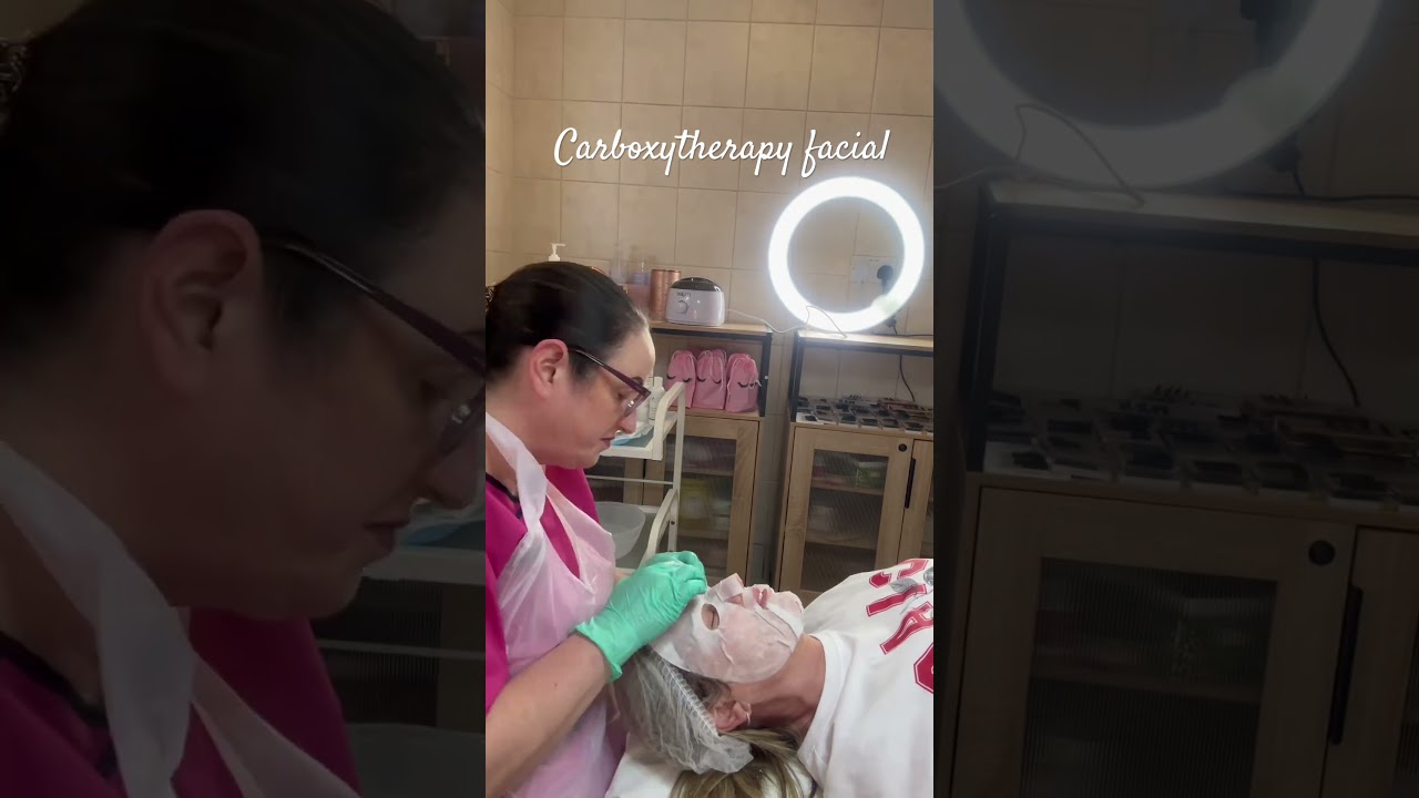 Carboxytherapy facial demonstration. Great results after 1 treatment. #carboxytherapy
