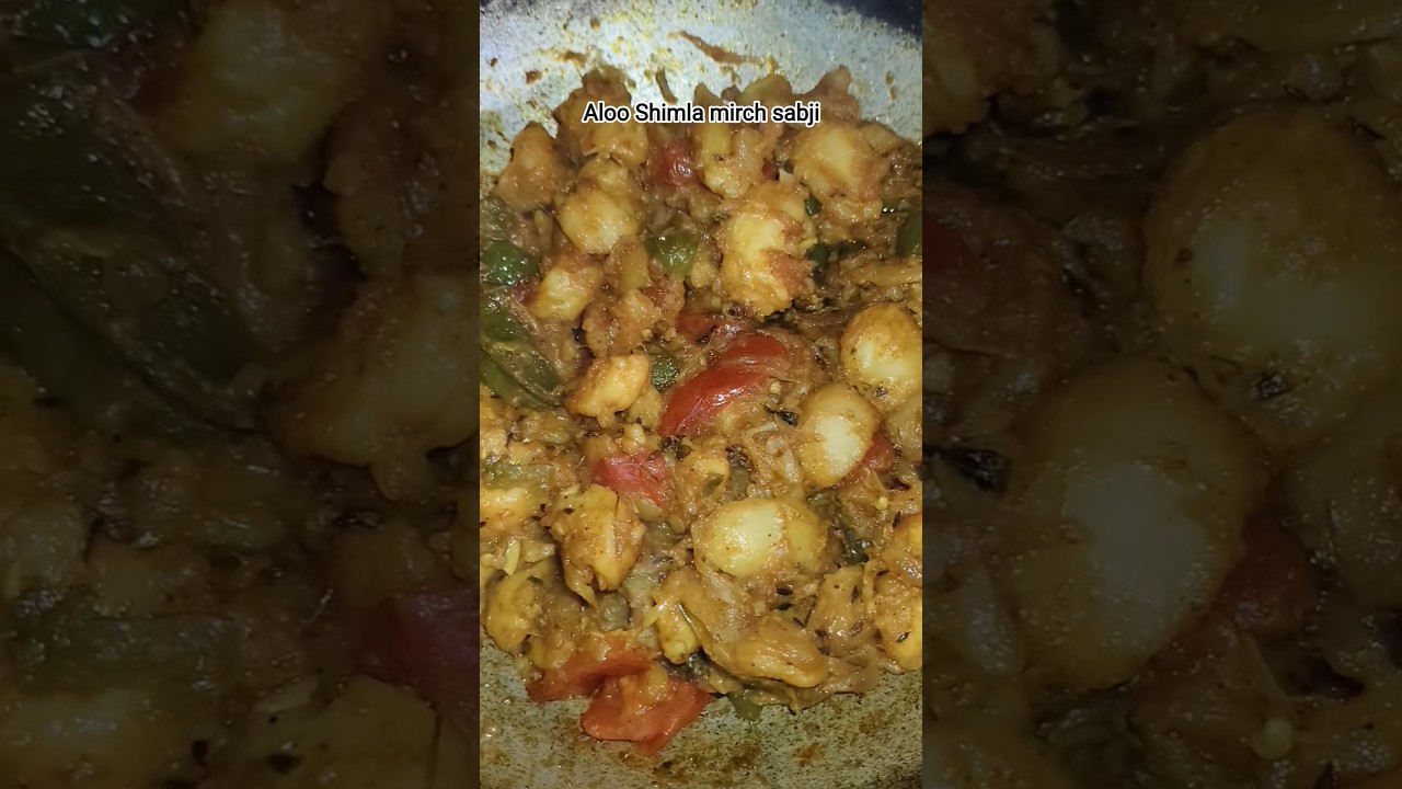 simple aloo shimlamirch ki sabji recipe 