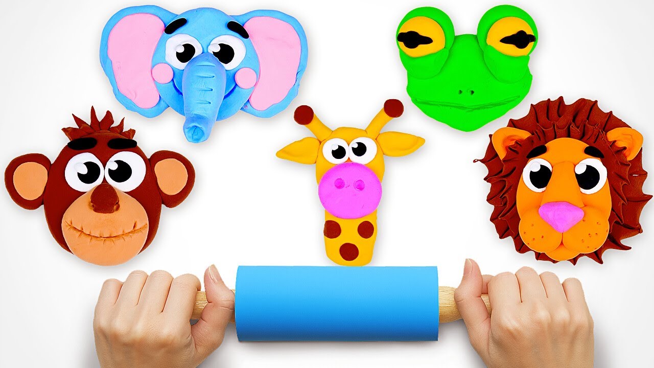 Cute Clay Jungle Animals 🦒🎨 Fun Color Learning