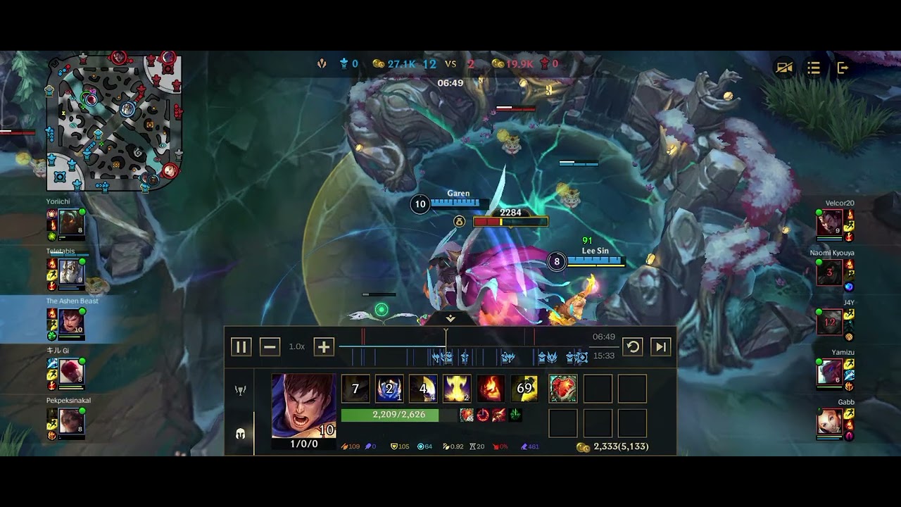 League of legends wildrift full Game Godking Garen #wildrift #leagueoflegends 