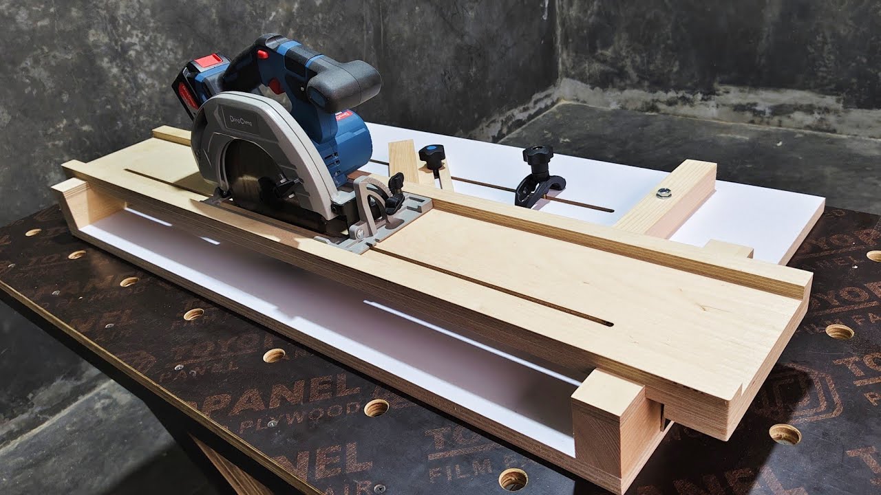 Circular Saw Crosscut with Degree Adjustable - DIY Woodworking Tools