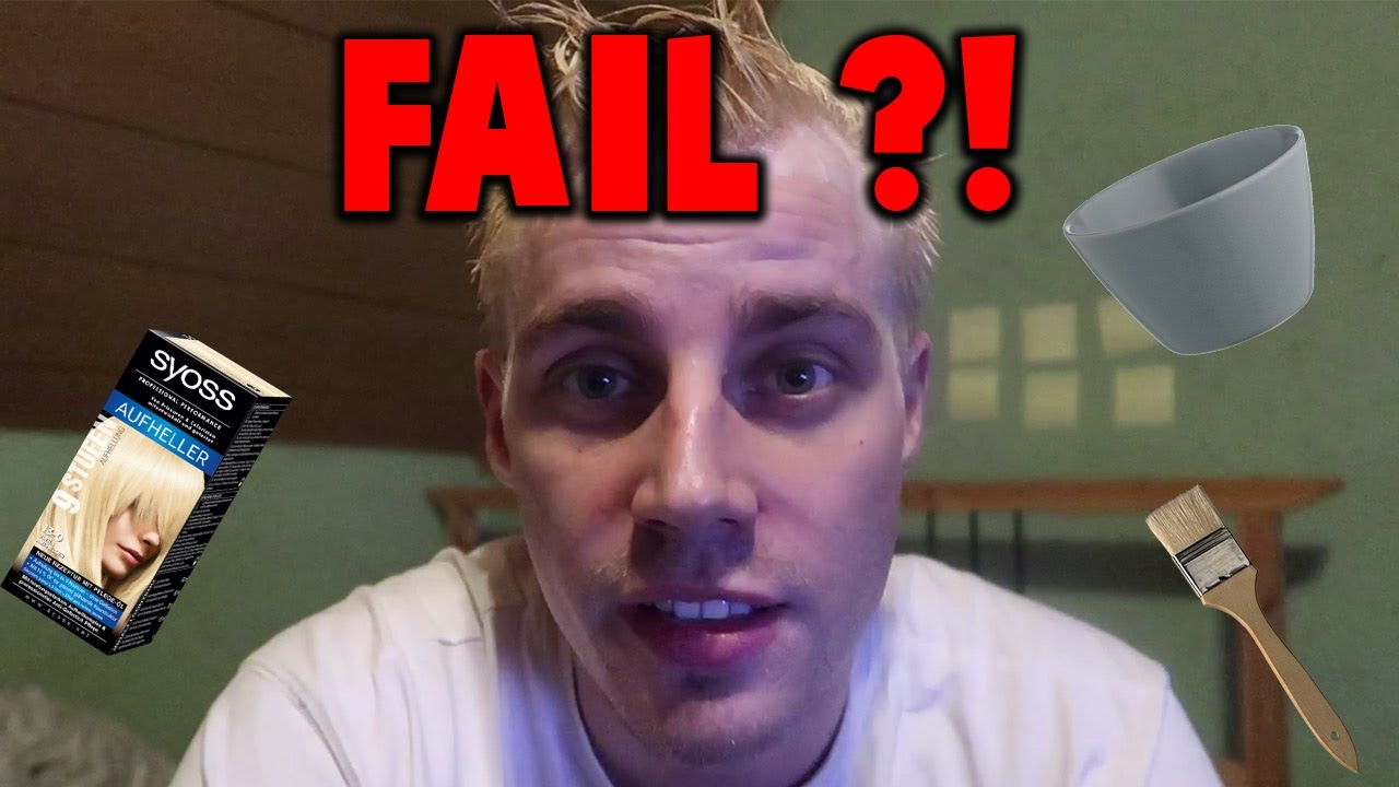 DIY Haare platinblond f&auml;rben / Fail ?!
