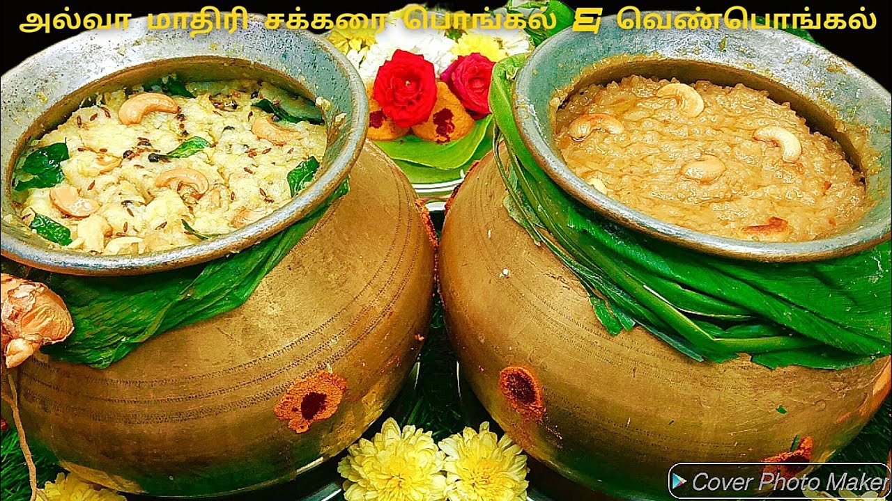 அல்வா மாதிரி சக்கரை பொங்கல், பஞ்சு போல வெண்பொங்கல் & ஏழுக்காய் கூட்டு | Sakkarai Pongal | Ven Pongal