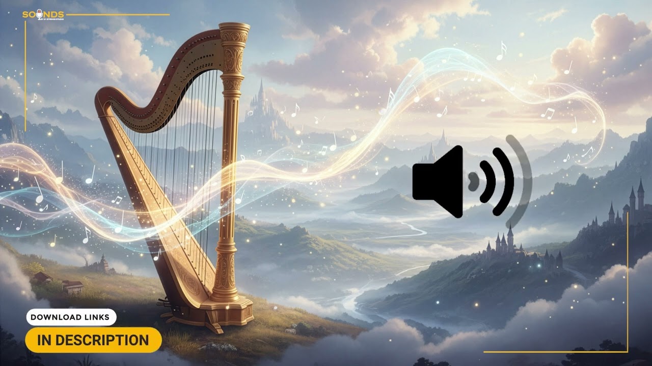 Dreamy Harp SFX | Magical Heaven Harp Sound Effect (HQ)