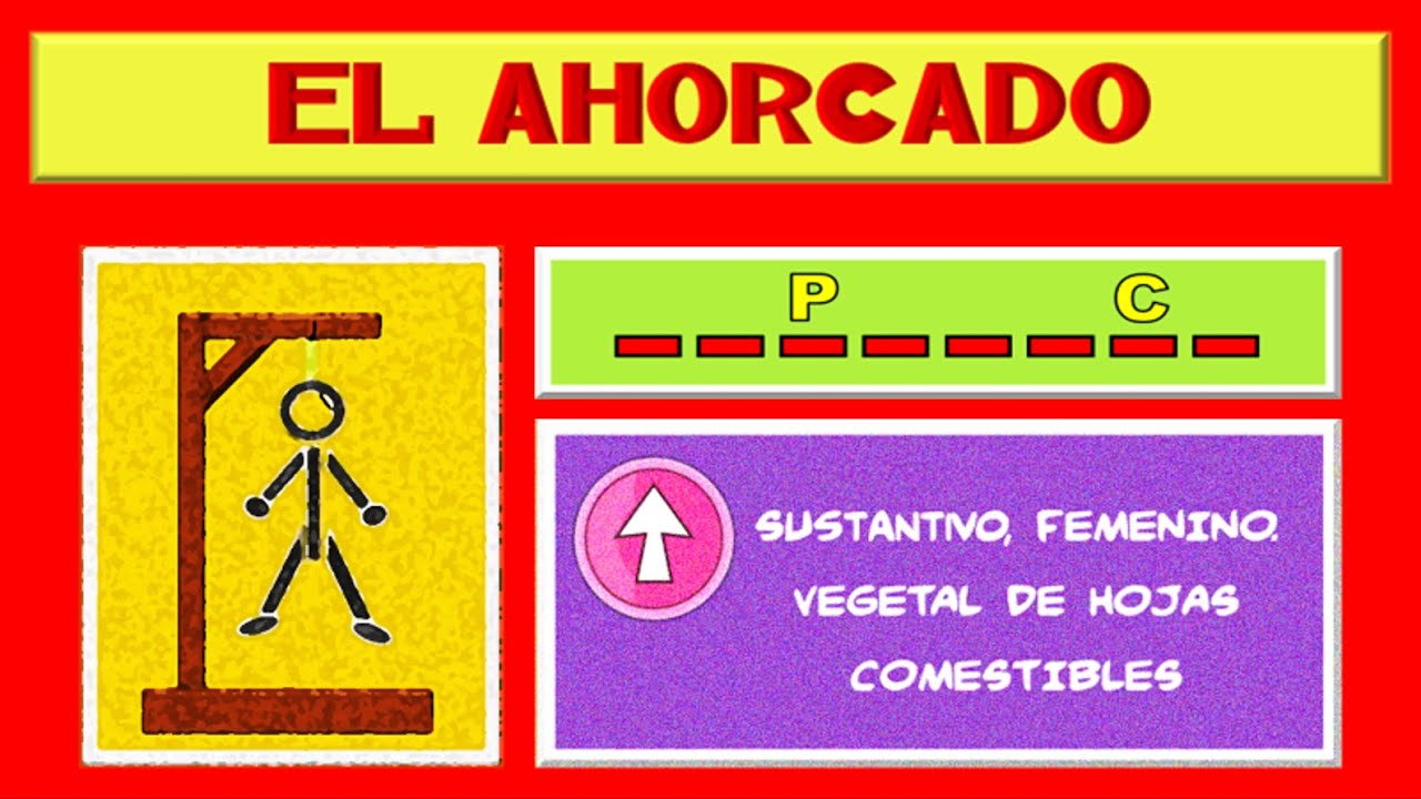 EL AHORCADO, adivina la palabra antes de que se acabe el tiempo!
