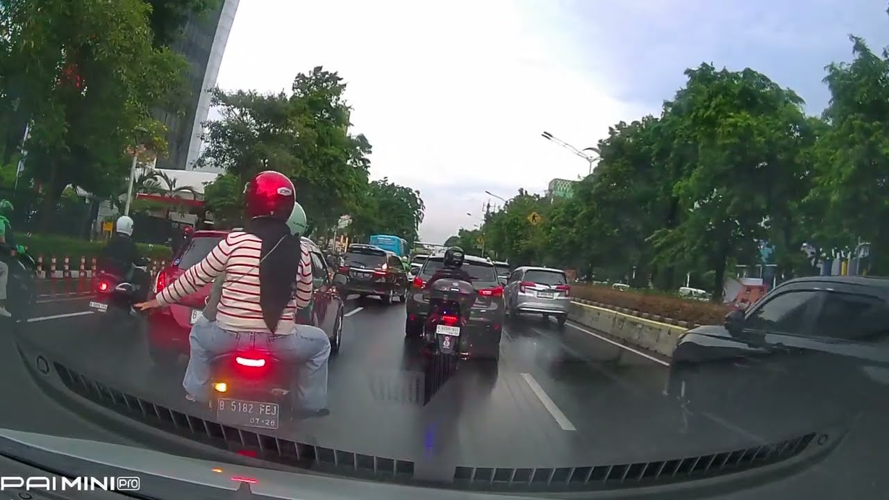 Eastern side traffic Jakarta Light Rail Transit Progress