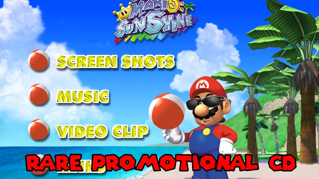RARE Super Mario Sunshine Promotional Preview CD (2002)