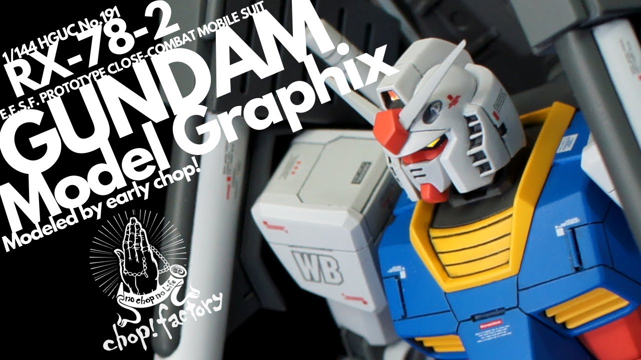 [Gunpla] Пример графики модели RX78 Gundam 1/144 [Изменённый]