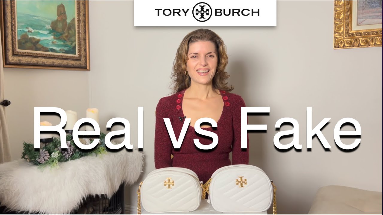 Real vs Fake Tory Burch Kira Chevron Small Camera Bag
