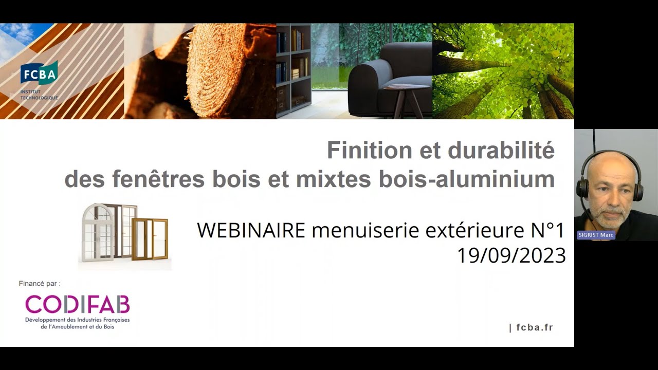Webinaire : Finition et durabilité des fenêtres bois et mixtes bois-aluminium
