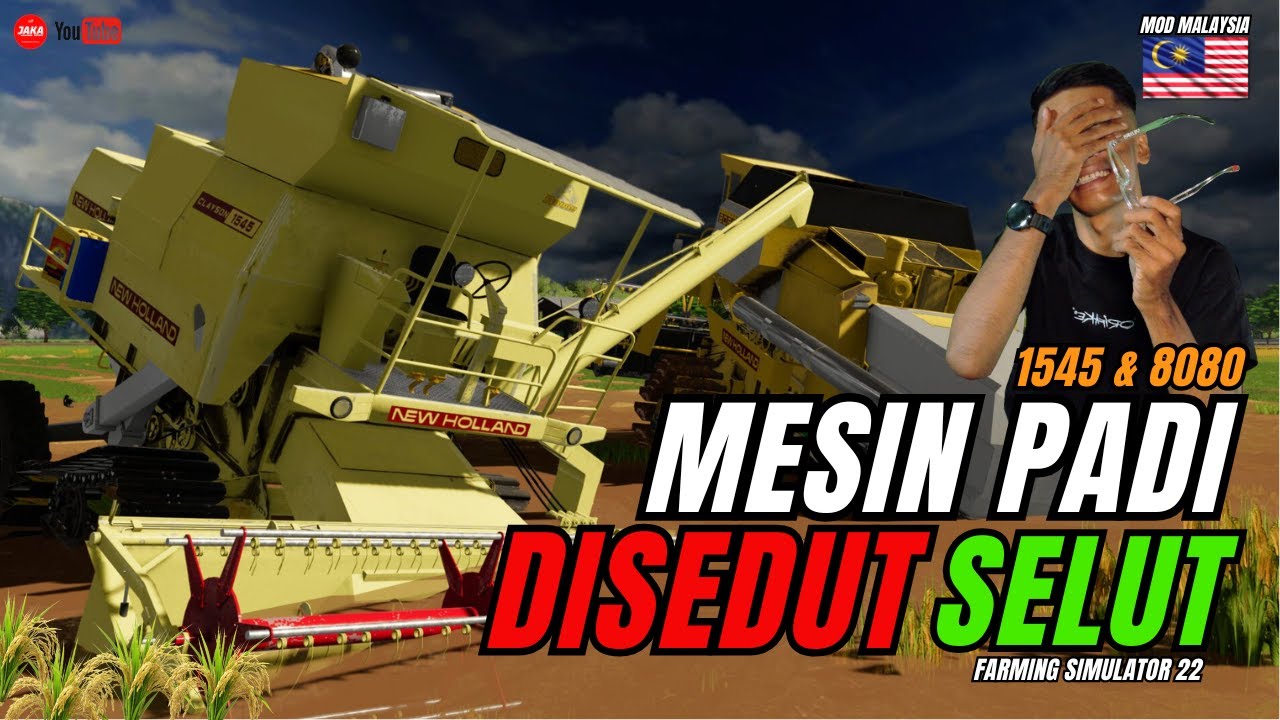 SELUT TENGAH BENDANG BOLEH SEDUT MESIN PADI ❗❗ (2) BIJI MESIN PADI SANGKUT PETAK DALAM ❗❗ [MOD MY]