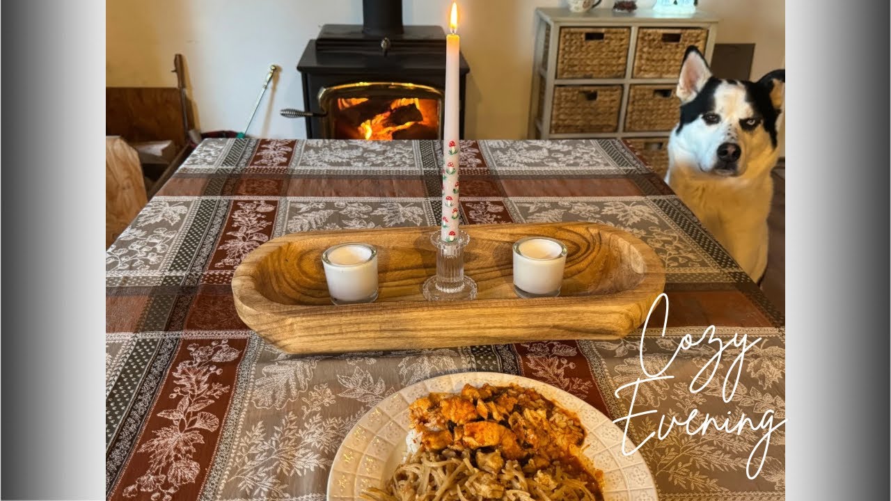 Cozy Evening At Home - Candle Painting Cooking Thai Food