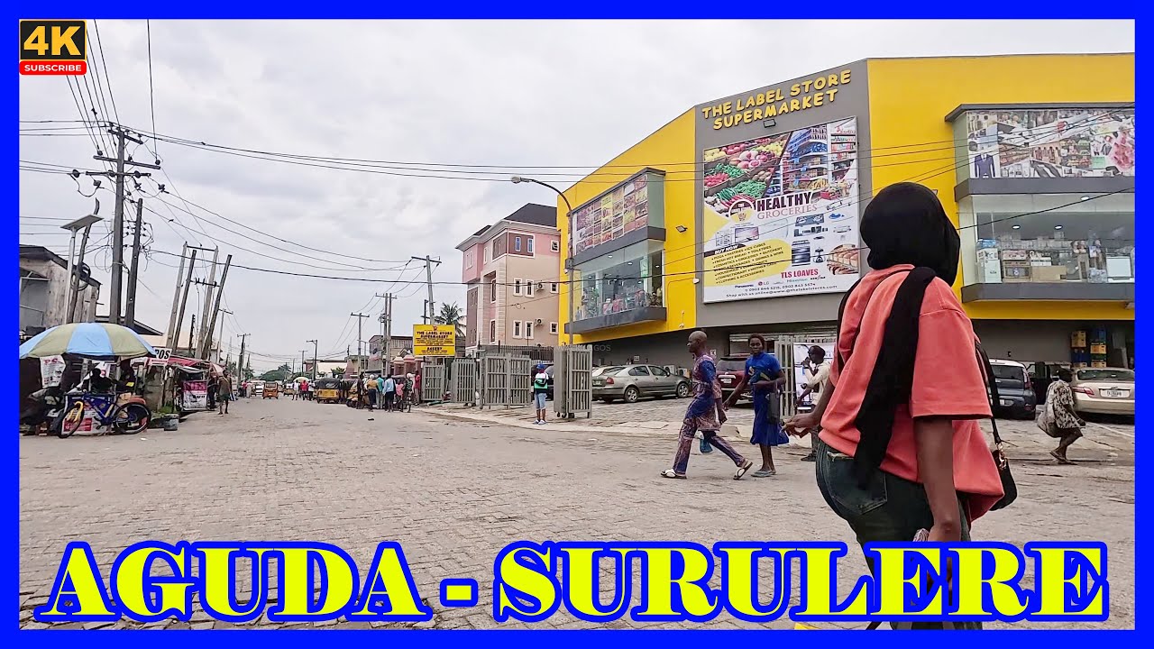 🇳🇬Inside Aguda Surulere: Lagos Streets You Rarely See | 4K Walking Tour Nigeria