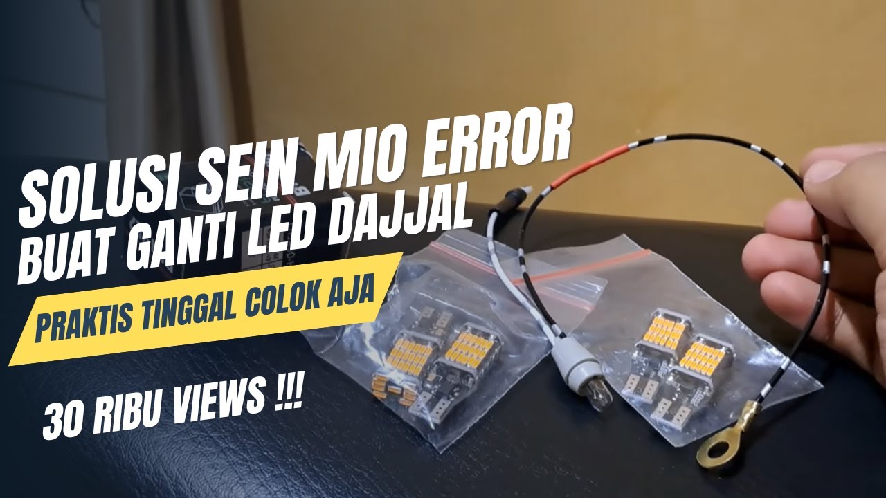 CARA GANTI LAMPU SEIN LED DAJAL DI MIO ANTI ERROR *5