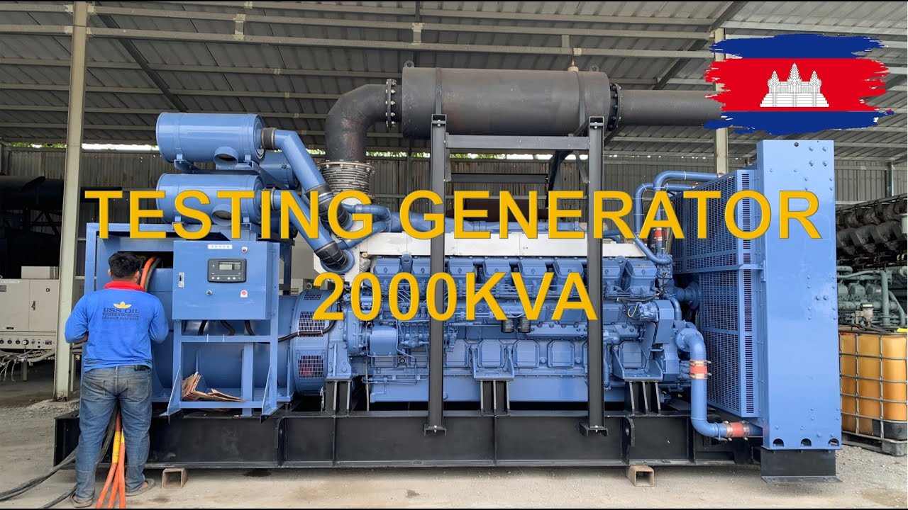 testing generator 2000kva with loads bank. #2000kva #mitsubishi #diesel_generator