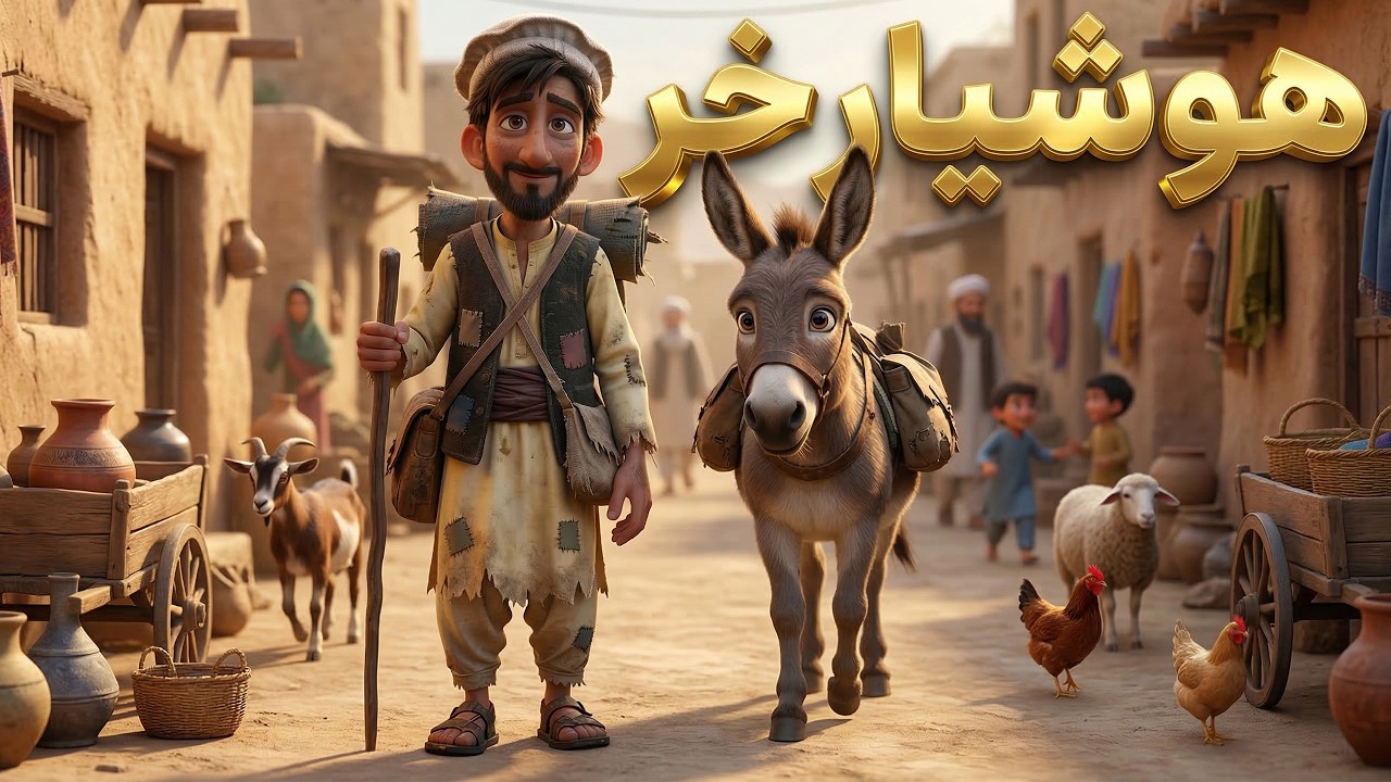 Smart Donkey | هوښیار خر | Pashto Cartoon Story