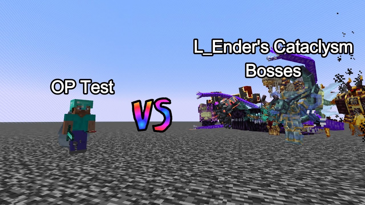 OP Test vs L_Ender's Cataclysm Bosses | Minecraft  Mob Battle