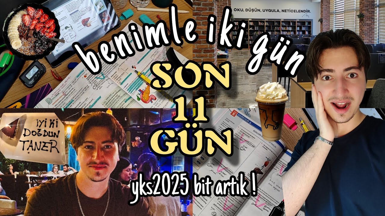 YKS BİT ARTIK! doğum günümdede ders çalışıyorum, hiçbir şey yetişmiyor😭 #yks2025 #derscalismagunlugu