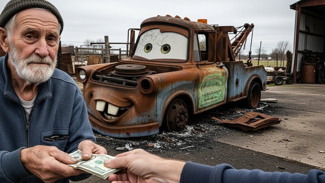 Restoring Completely Burned Tow Mater ($50 DEAL) | FULL ASMR PROCESS