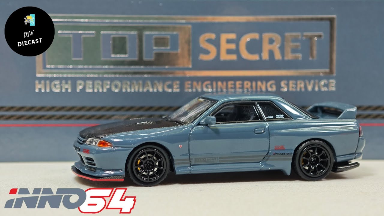 Top Secret Nissan Skyline GT-R R32 Stealth Grey by Inno64 | UNBOXING and REVIEW