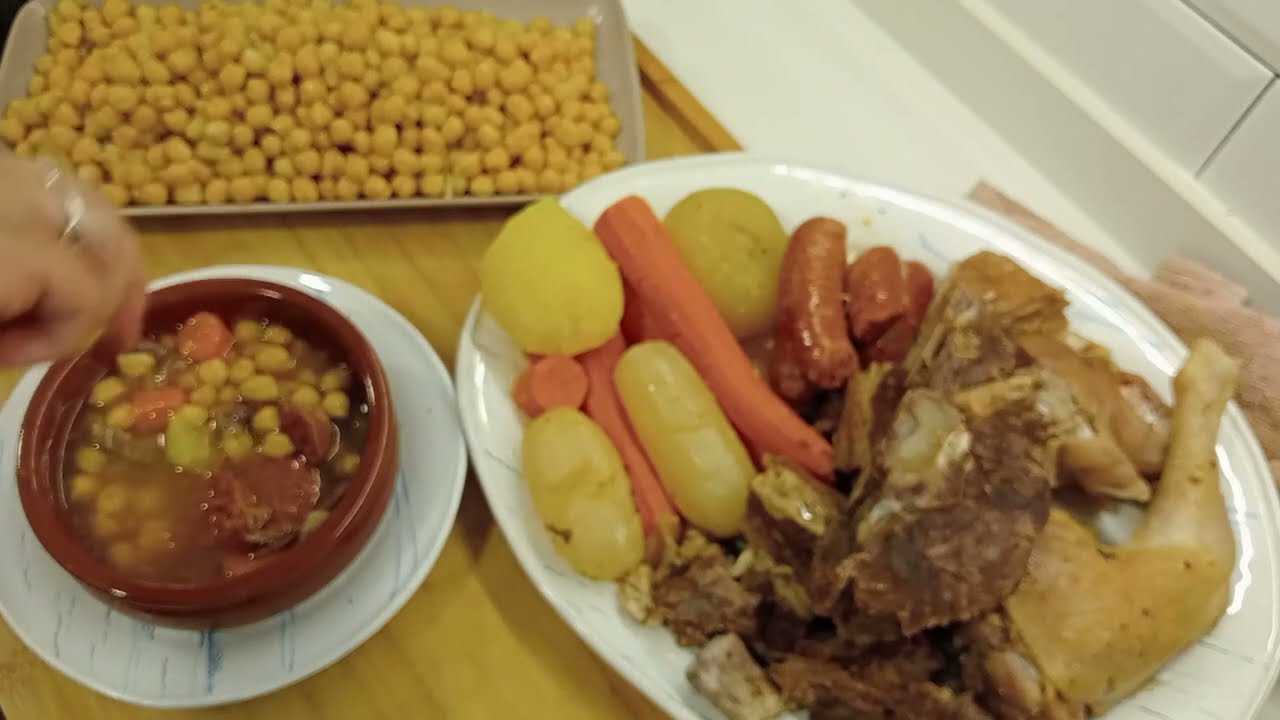 COCIDO de GARBANZOS, MUY FÁCIL ! Bueniiisimoo