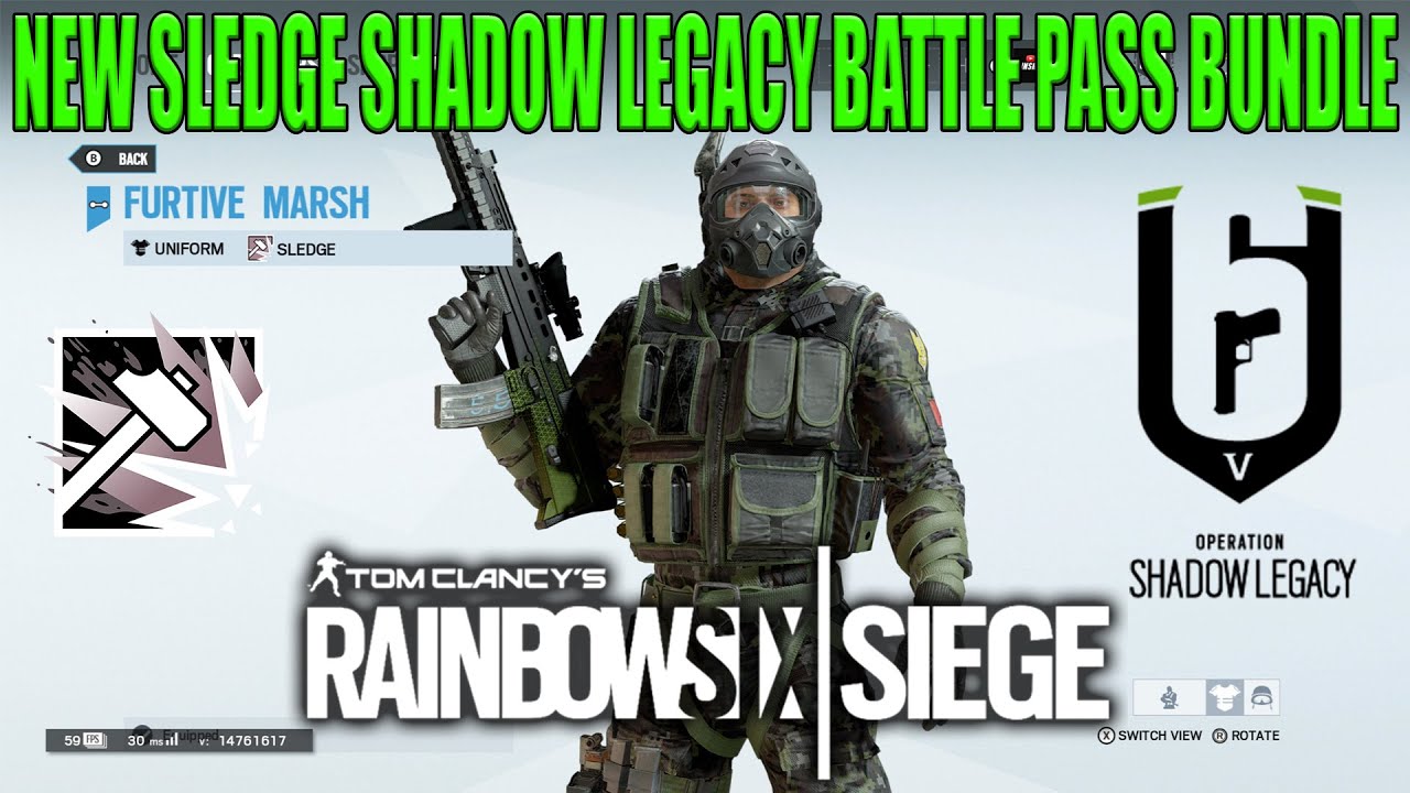 Sledge Shadow Legacy Battle Pass Bundle - Rainbow Six Siege
