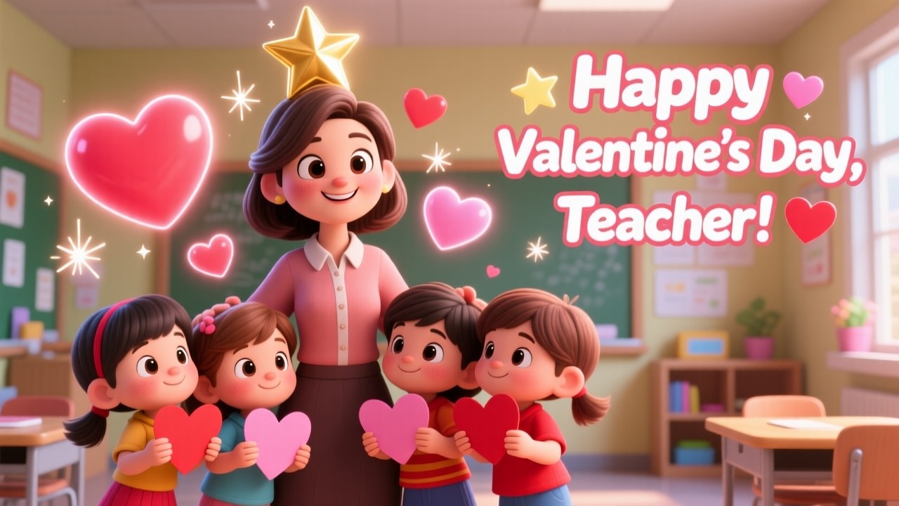 Our Teacher Is Our Valentine ❤️👩‍🏫 | A Love Song by Kids