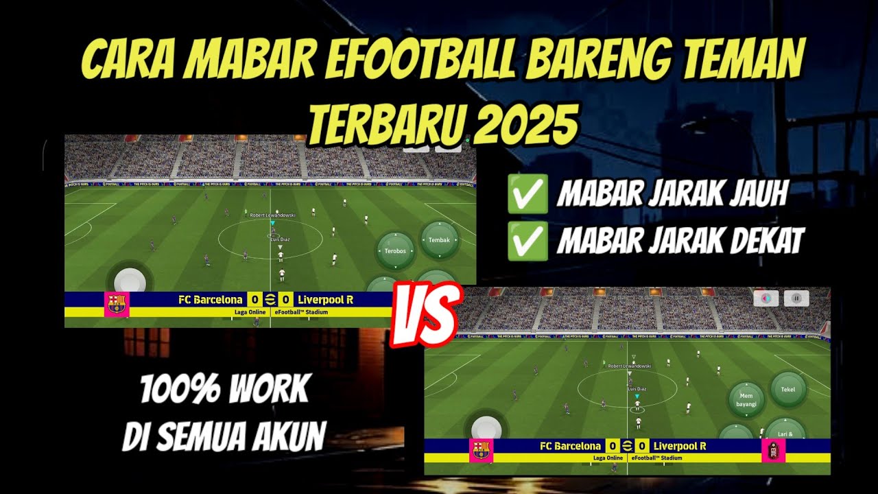 CARA MABAR EFOOTBALL 2025 | CARA MAIN EFOOTBALL BARENG TEMAN