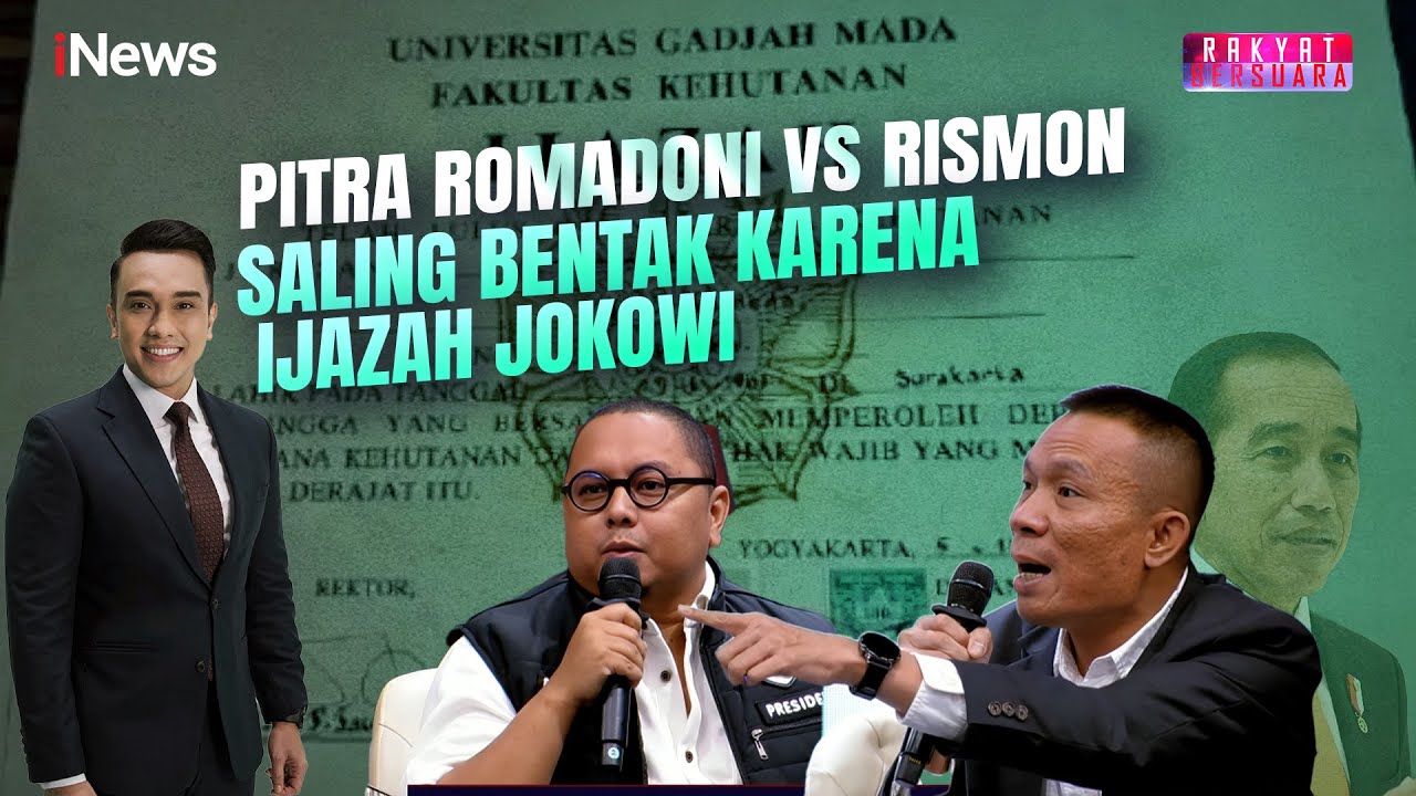 Pitra Romadoni Vs Rismon Sianipar! Saling Bentak dan Tunjuk Karena Ijazah Jokowi | Rakyat Bersuara