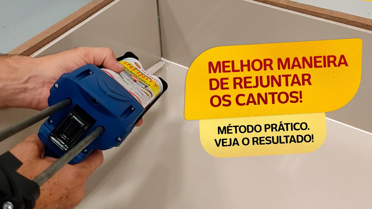 Como fazer o acabamento de rejunte nos cantos