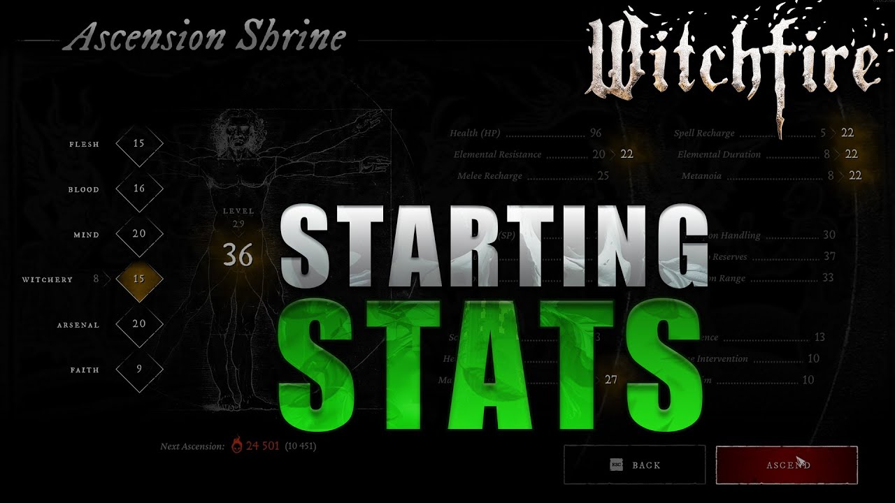 Stats for Beginners #witchfire #witchfirebuilds