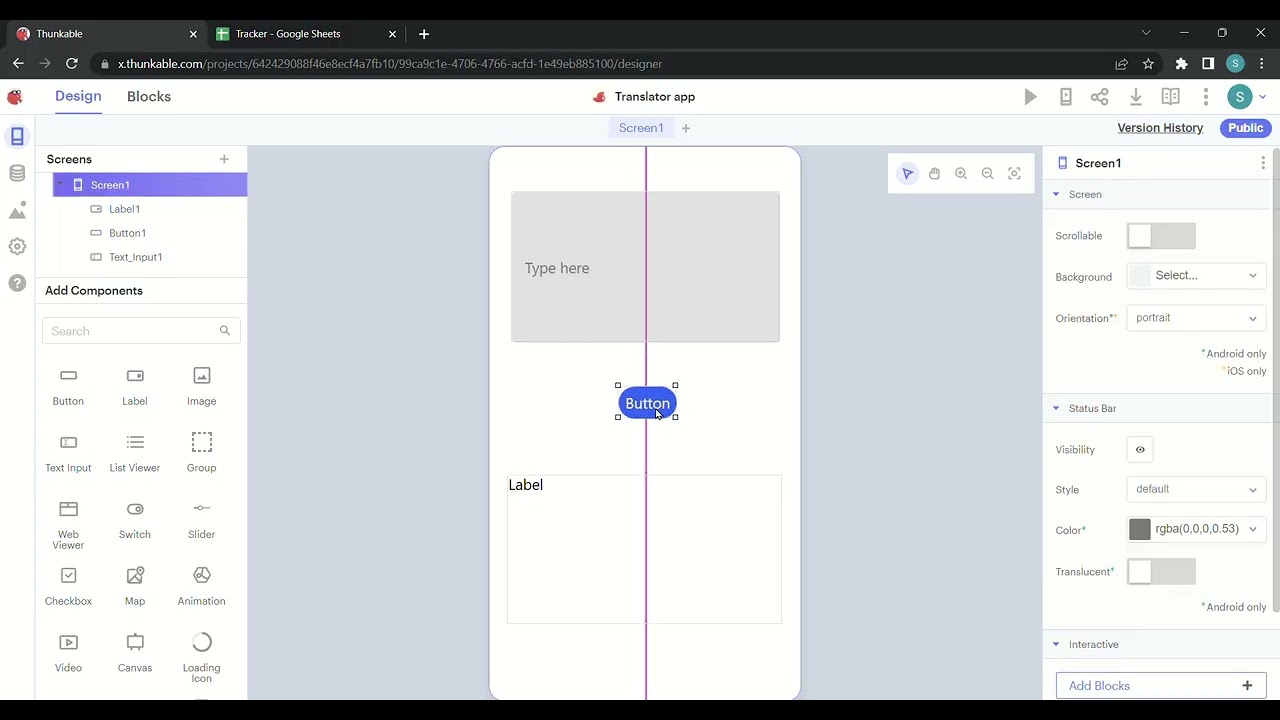 How to Create a Language Translator App in Thunkable | No-Code App Development | iCodejr