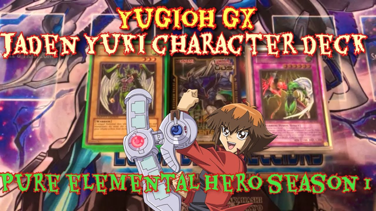 Колода карт персонажа Джаден Юки из Yu-Gi-Oh! GX - Чистый элементальный герой