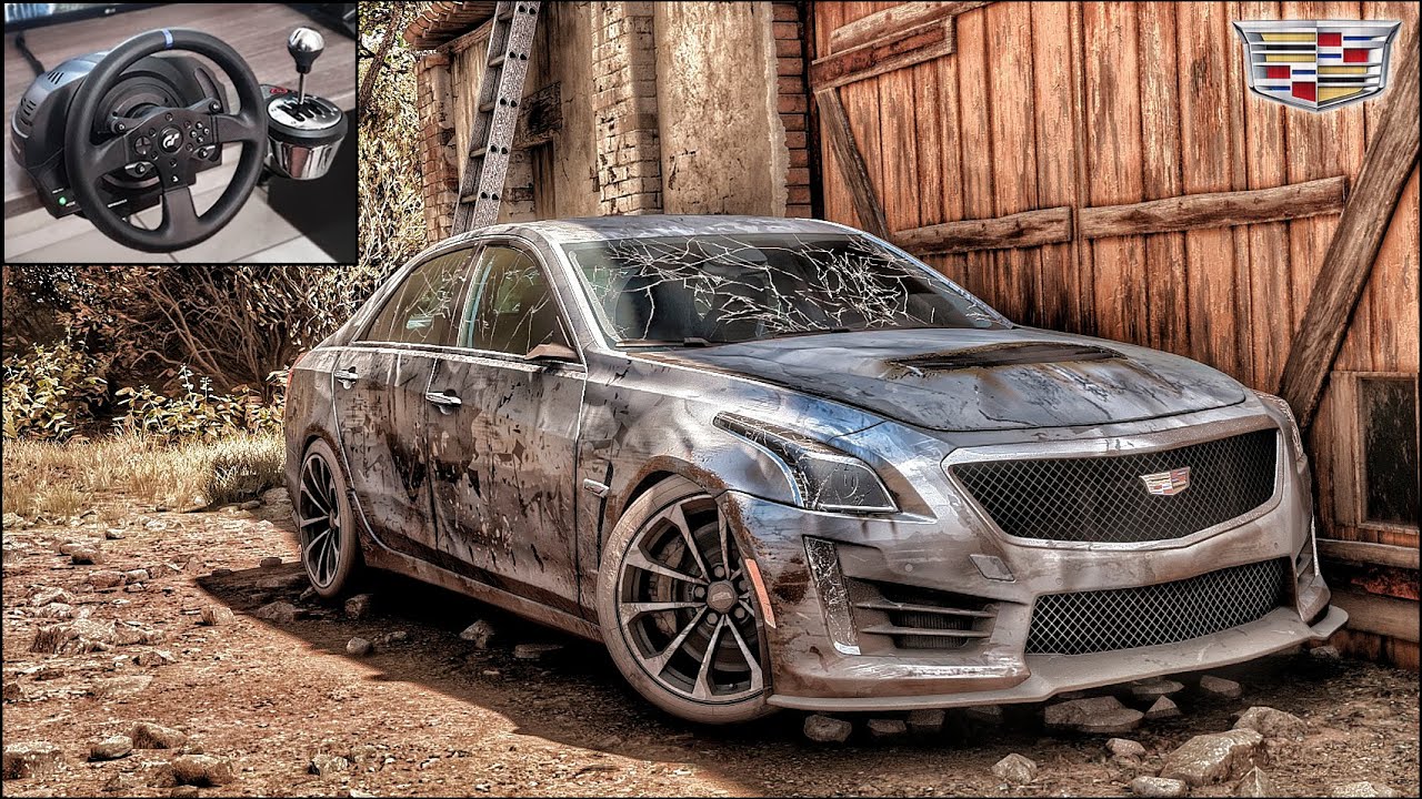 Rebuilding a CADILLAC CTS-V 700HP - Forza Horizon 5 - Thrustmaster T300RS Gameplay.