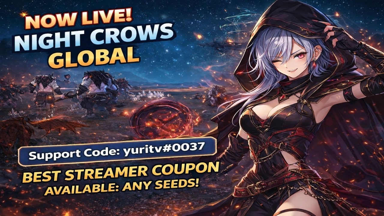 🔴LIVE:Night Crows Guild Battle 104K~!Best Streamer Coupon Available~!