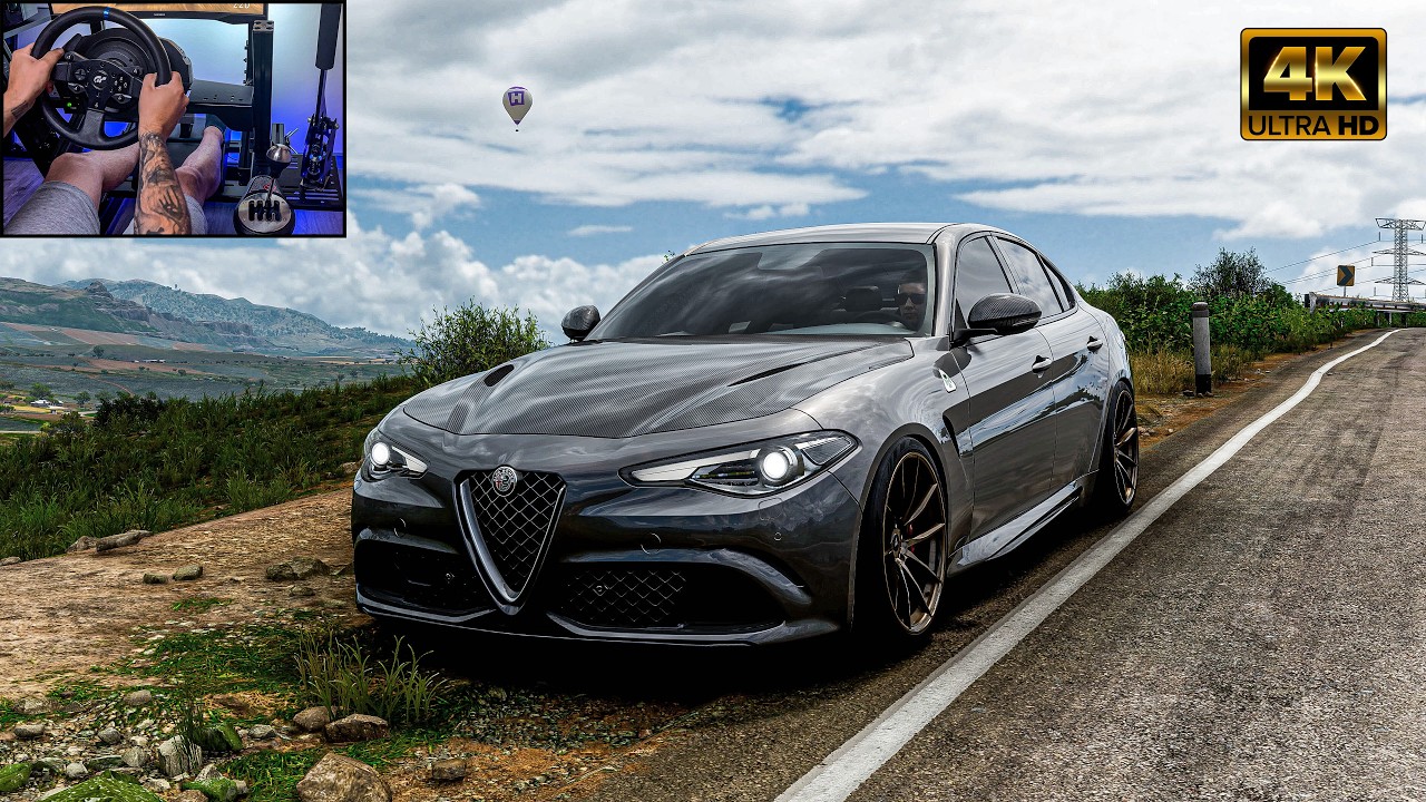 Alfa Romeo Giulia Quadrifoglio - Forza Horizon 5 | Thrustmaster T300 RS GT Gameplay @Inv3rs_