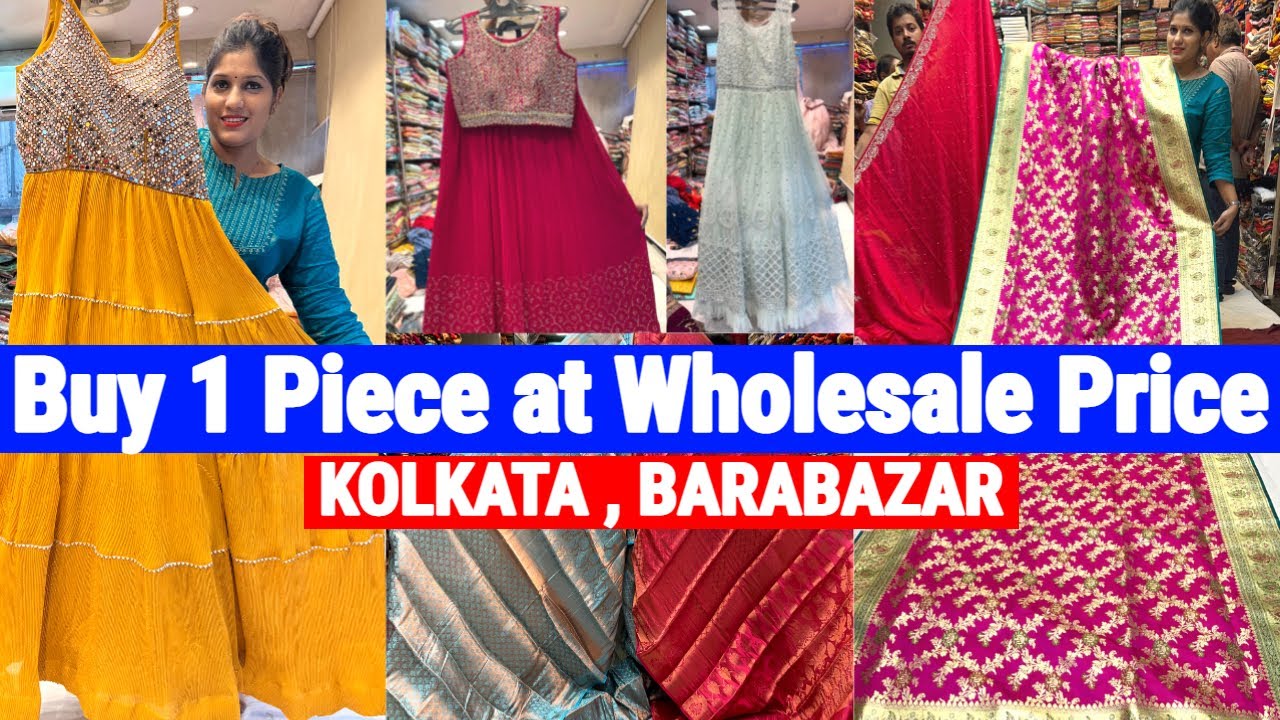 Cheapest Crop Top, Saree, Lehenga, Punjabi Wholesale Shop in Kolkata | New Milan House
