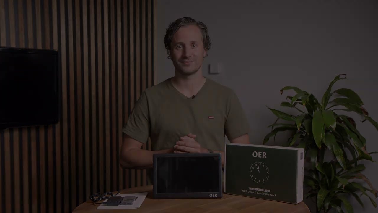 OER Dementieklok/Kalenderklok 10 Inch Wifi: Uitpakken, Installeren en Uitleggen - Instructievideo